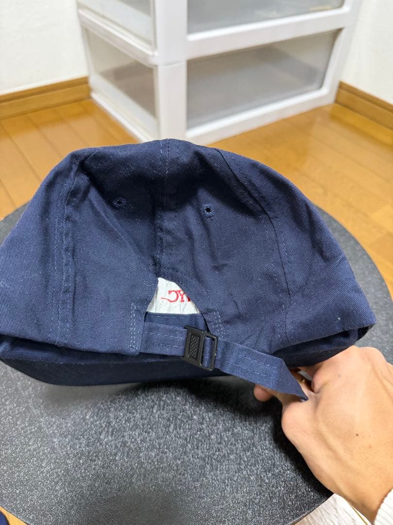 レア　DKNY ネイビー キャップ アメリカ製