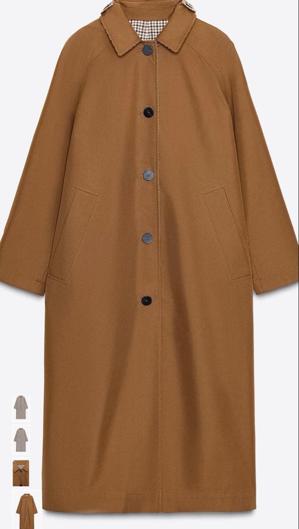 ZARA リバーシブルトレンチコート　XS