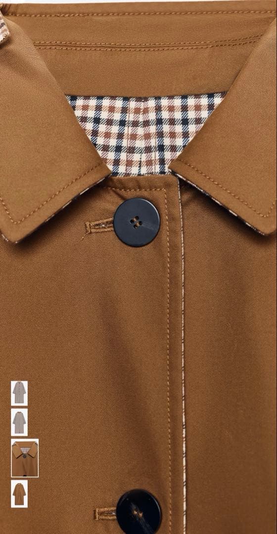 ZARA リバーシブルトレンチコート　XS