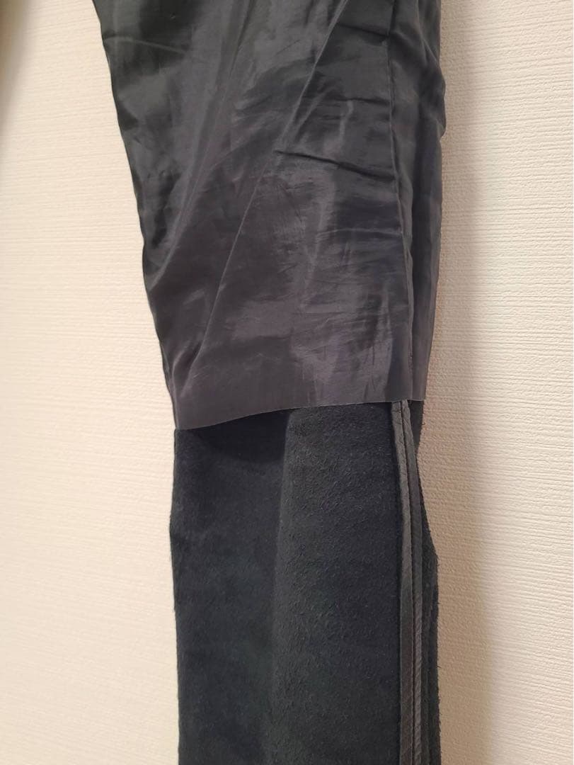 【極上】Paul Smithブラックレザー(牛革)ストレートパンツ