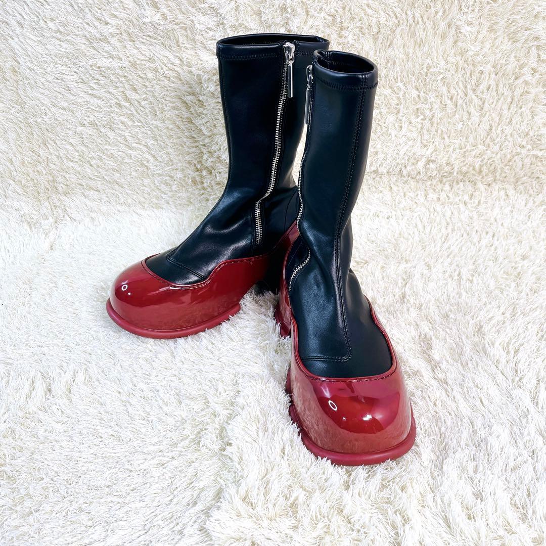 CHARLES&KEITH Pixie ピクシー パテントカーフブーツ 22.5