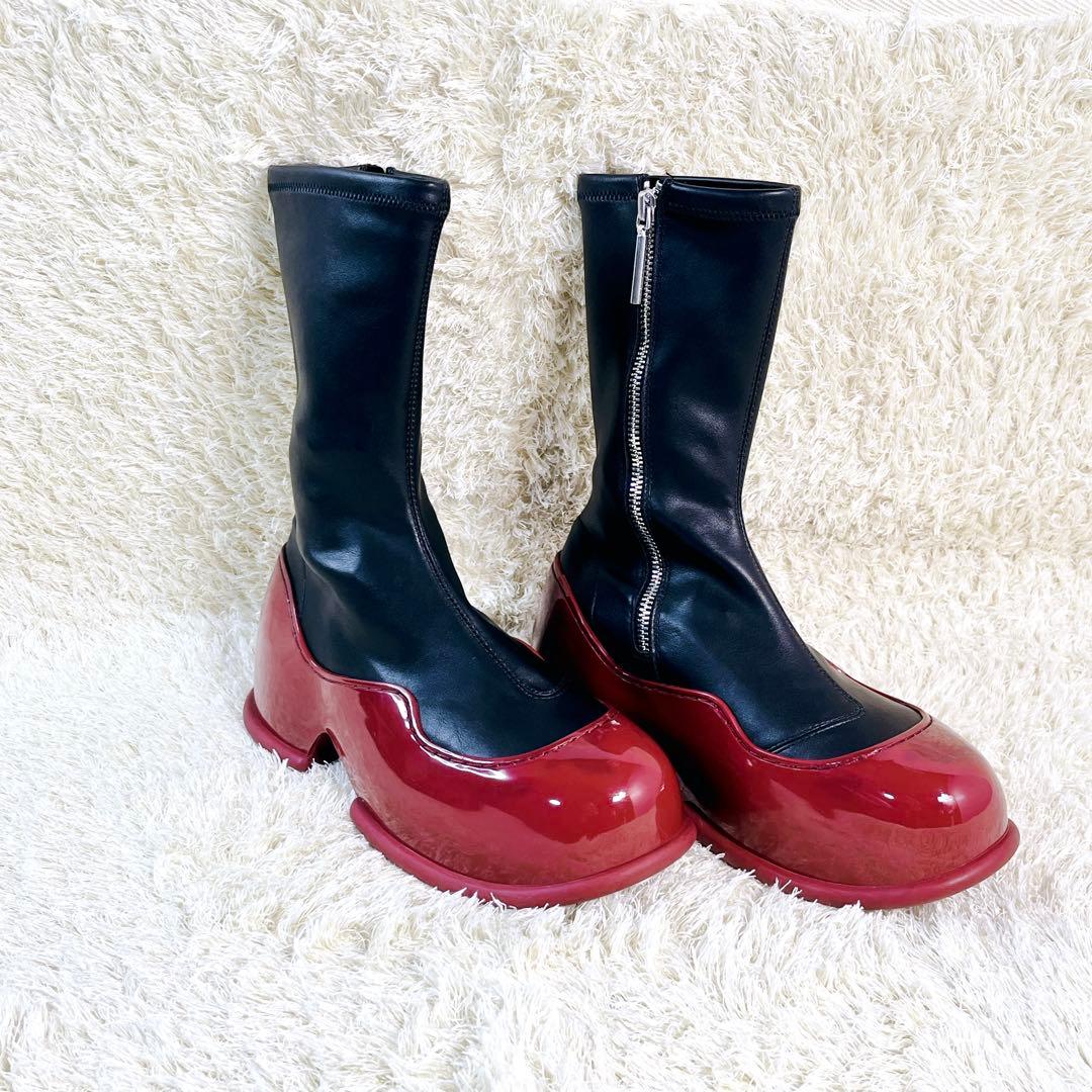 CHARLES&KEITH Pixie ピクシー パテントカーフブーツ 22.5