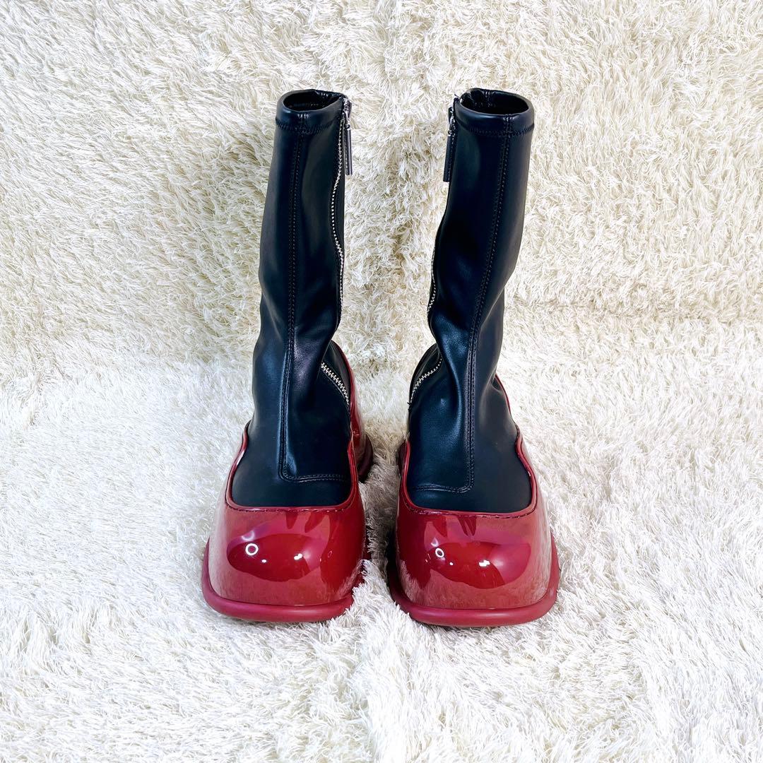 CHARLES&KEITH Pixie ピクシー パテントカーフブーツ 22.5