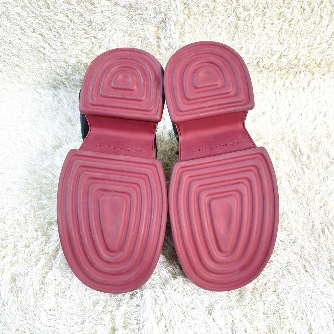 CHARLES&KEITH Pixie ピクシー パテントカーフブーツ 22.5