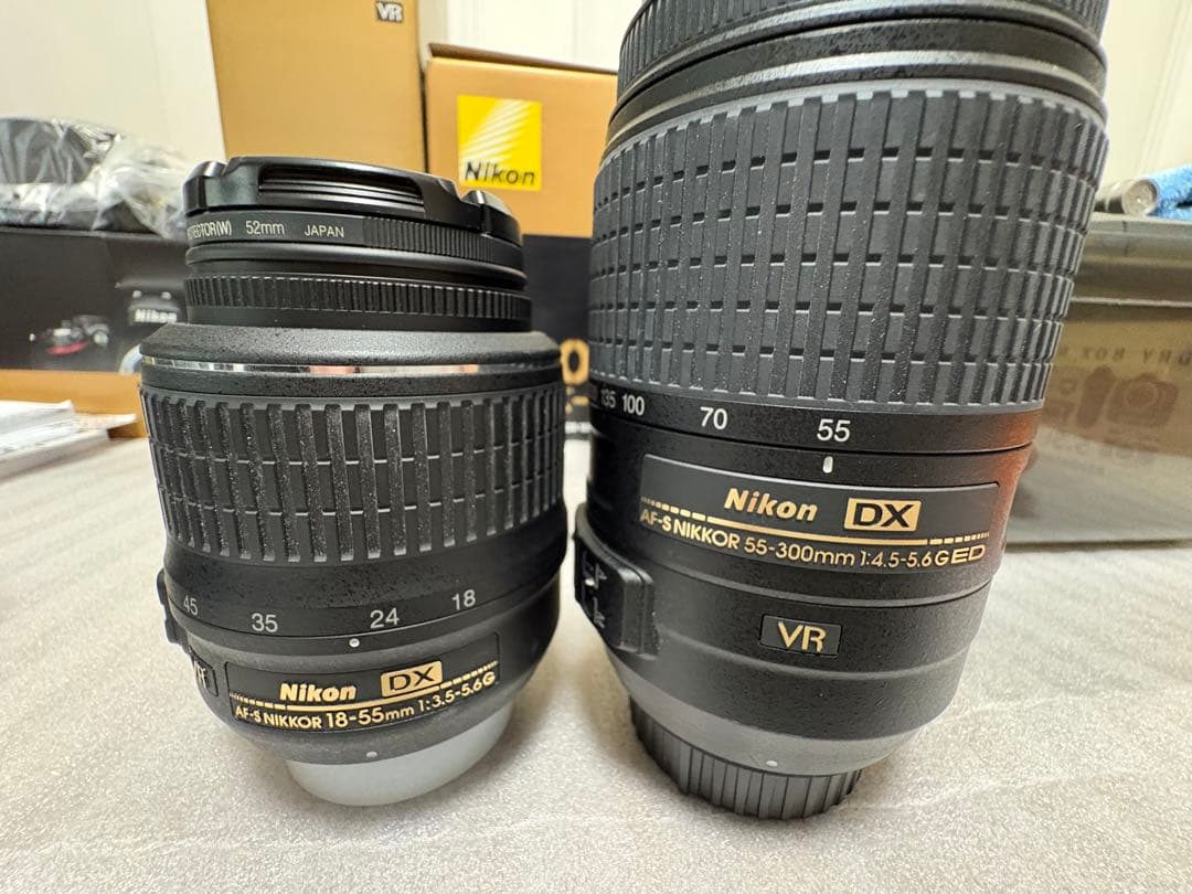 Nikon D5100 18-55mm、55-300mmレンズセット