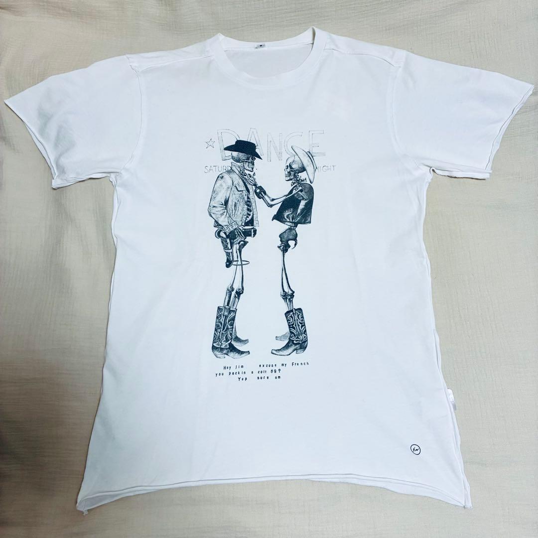 AKA SIX スカルカウボーイ Tシャツ 黒白セット fragment セッズ