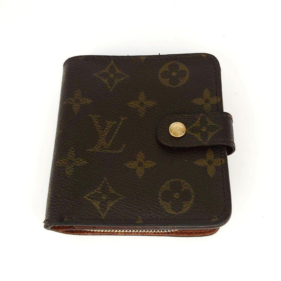 LOUIS VUITTON ルイヴィトン コンパクトジップ モノグラム 折り財布
