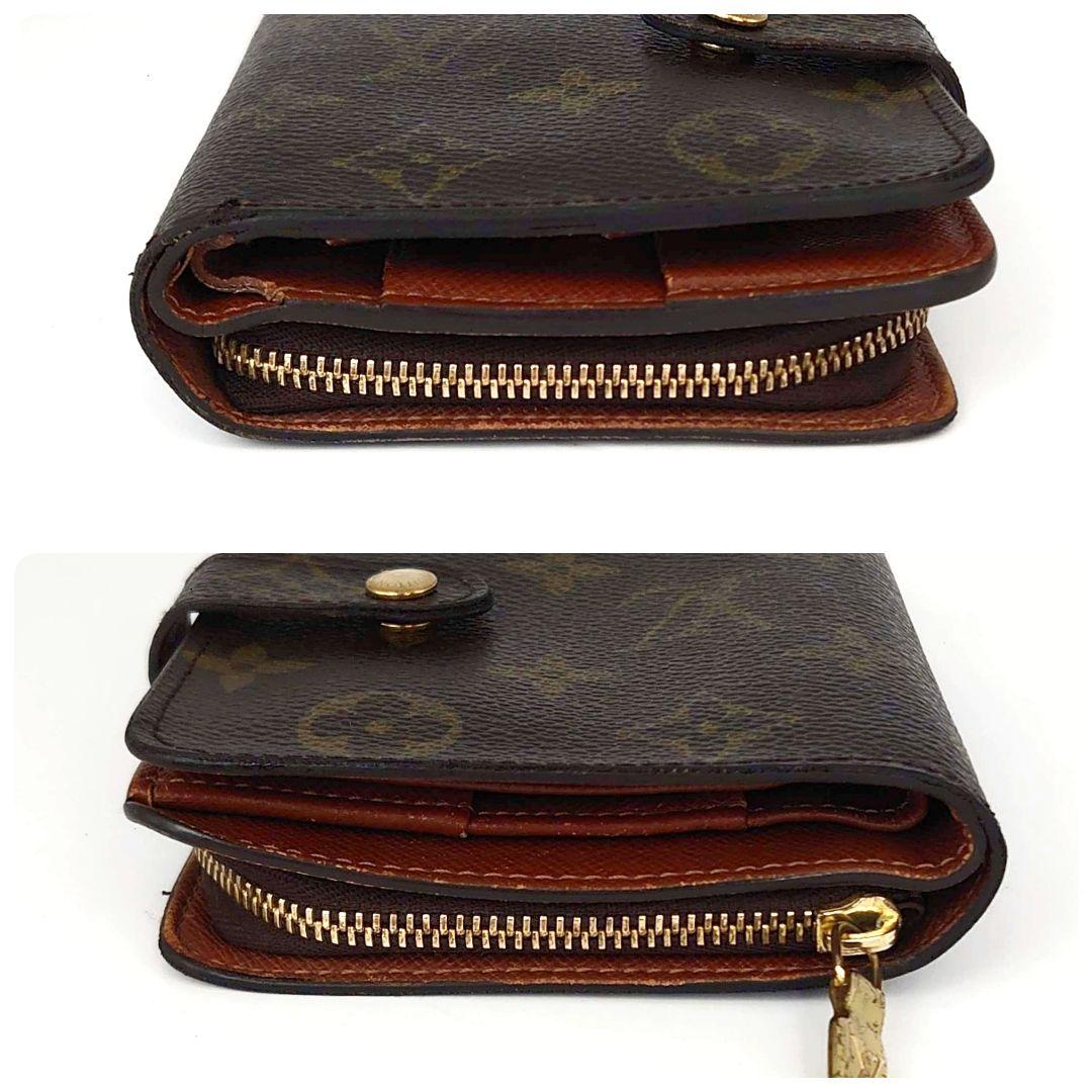 LOUIS VUITTON ルイヴィトン コンパクトジップ モノグラム 折り財布