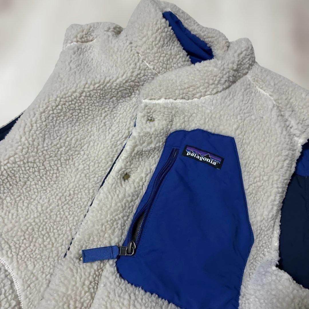 patagonia リバーシブル ベスト ネイビー/ブルー　L