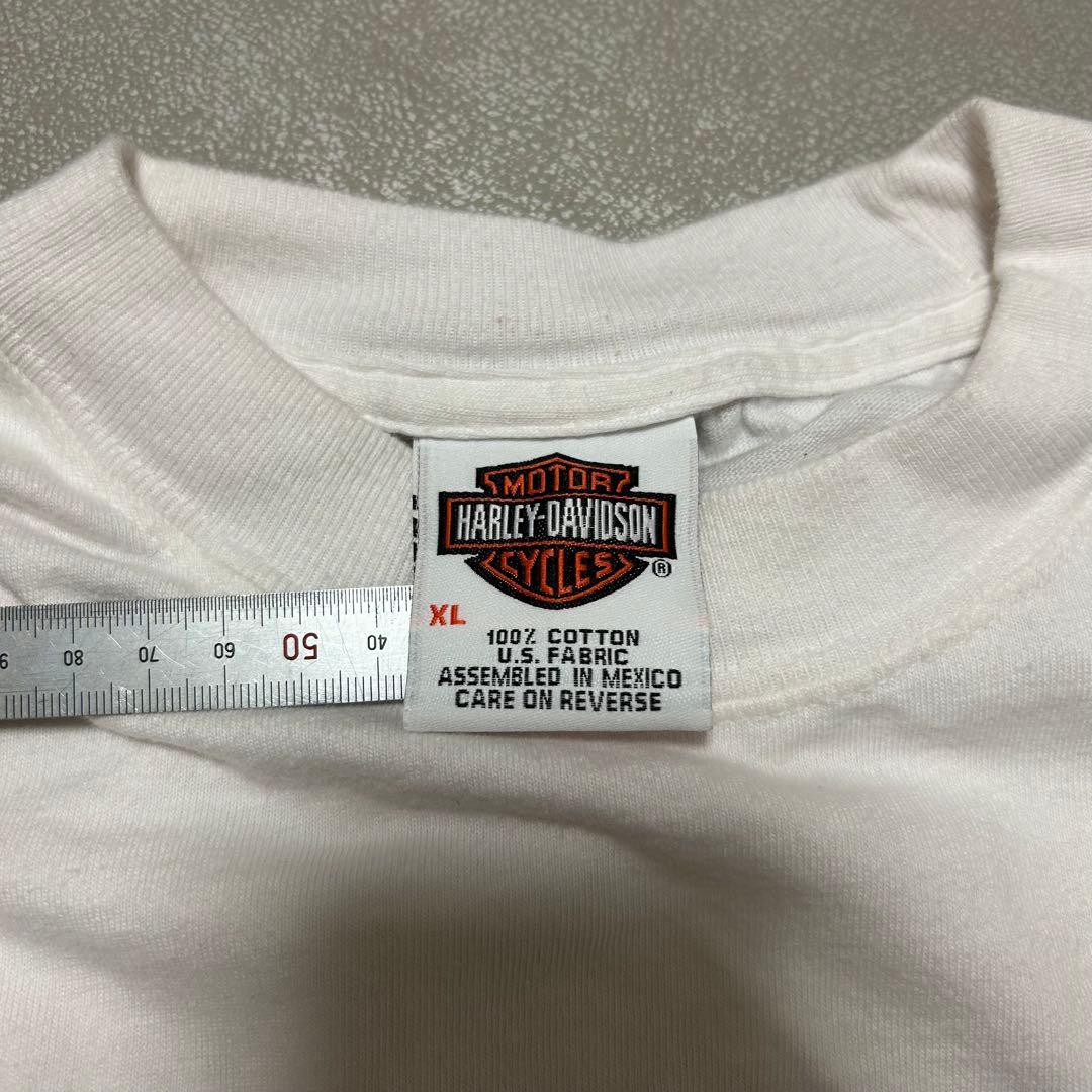 Harley-Davidson00sメキシコ製長袖Tシャツイーグルフレイム両面炎