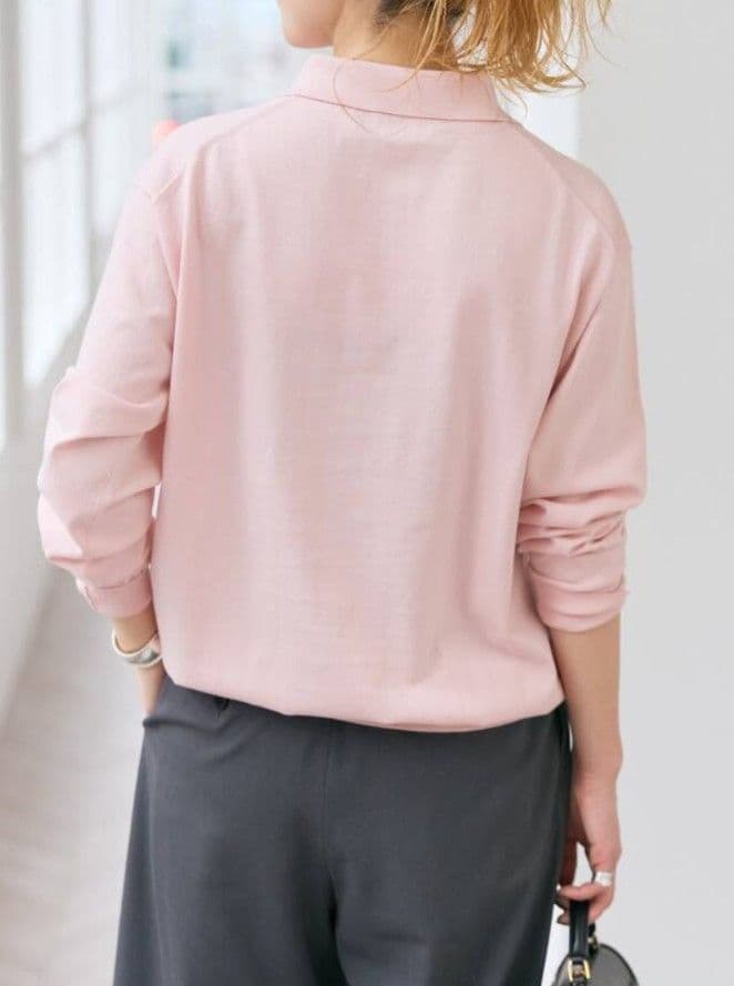 Spick＆Span Emil cotoni ポロシャツニット ピンク