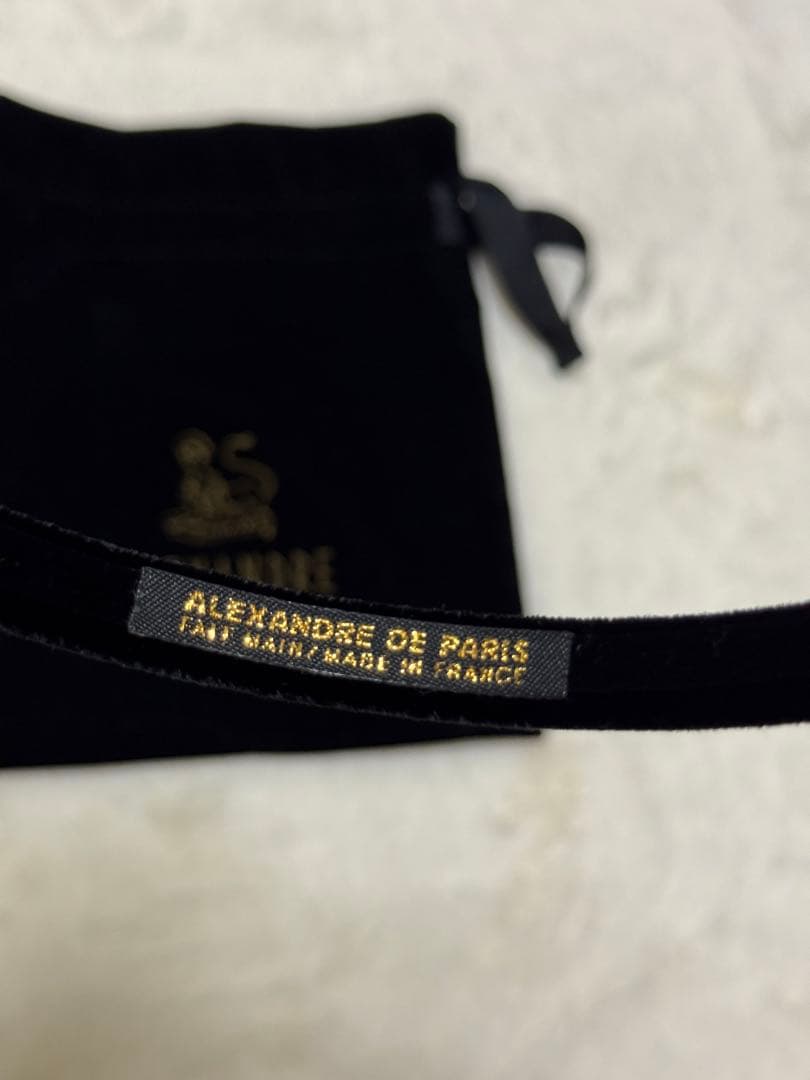 ALEXANDRE DE PARIS ブラック カチューシャ
