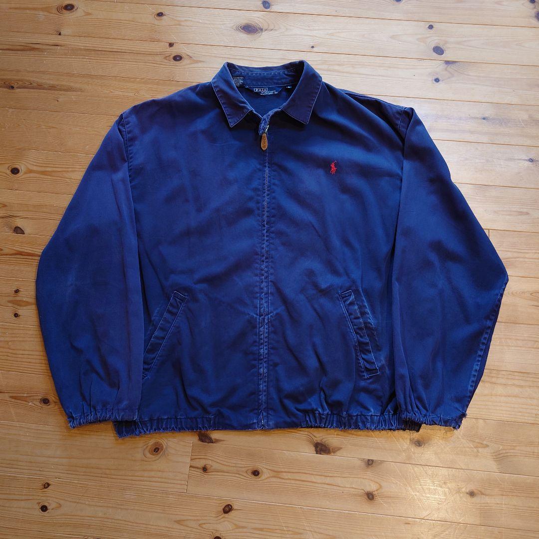 80s USA製 ポロラルフローレン スウィングトップ 三角タグ L