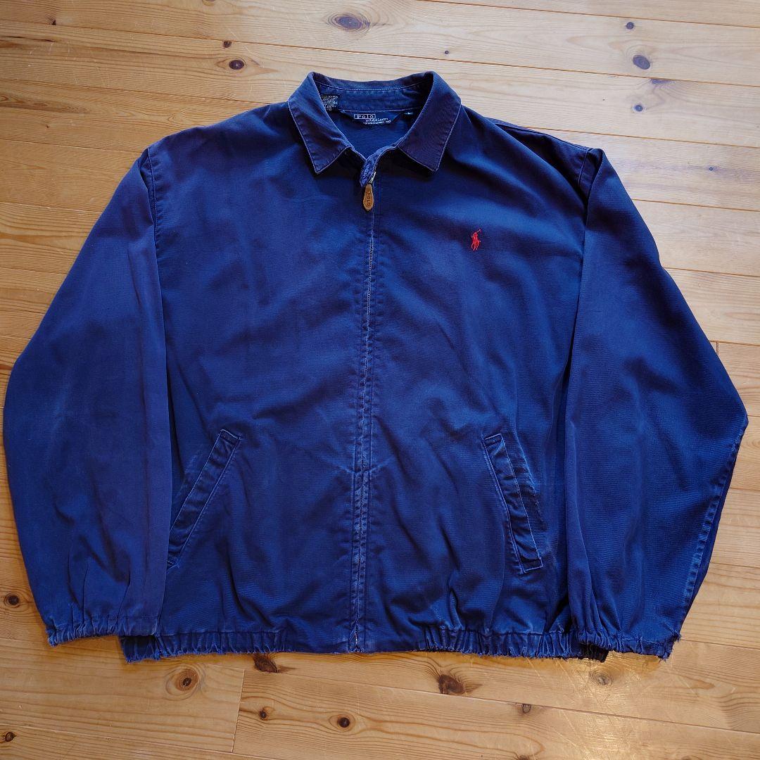 80s USA製 ポロラルフローレン スウィングトップ 三角タグ L