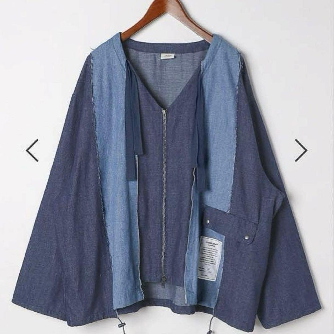 ニコアンド Misayoミリリメイクジャケット　インディゴ　新品