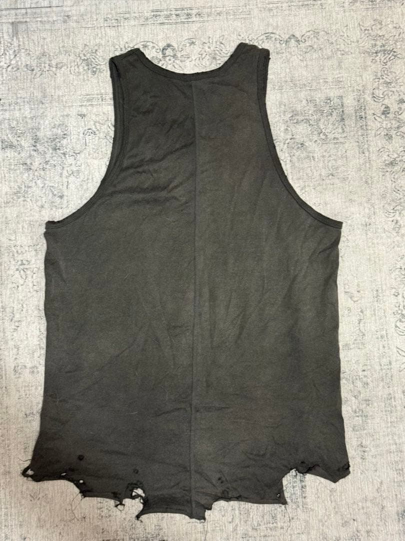 トップス ancellm DAMAGED TANKTOP 2025ss