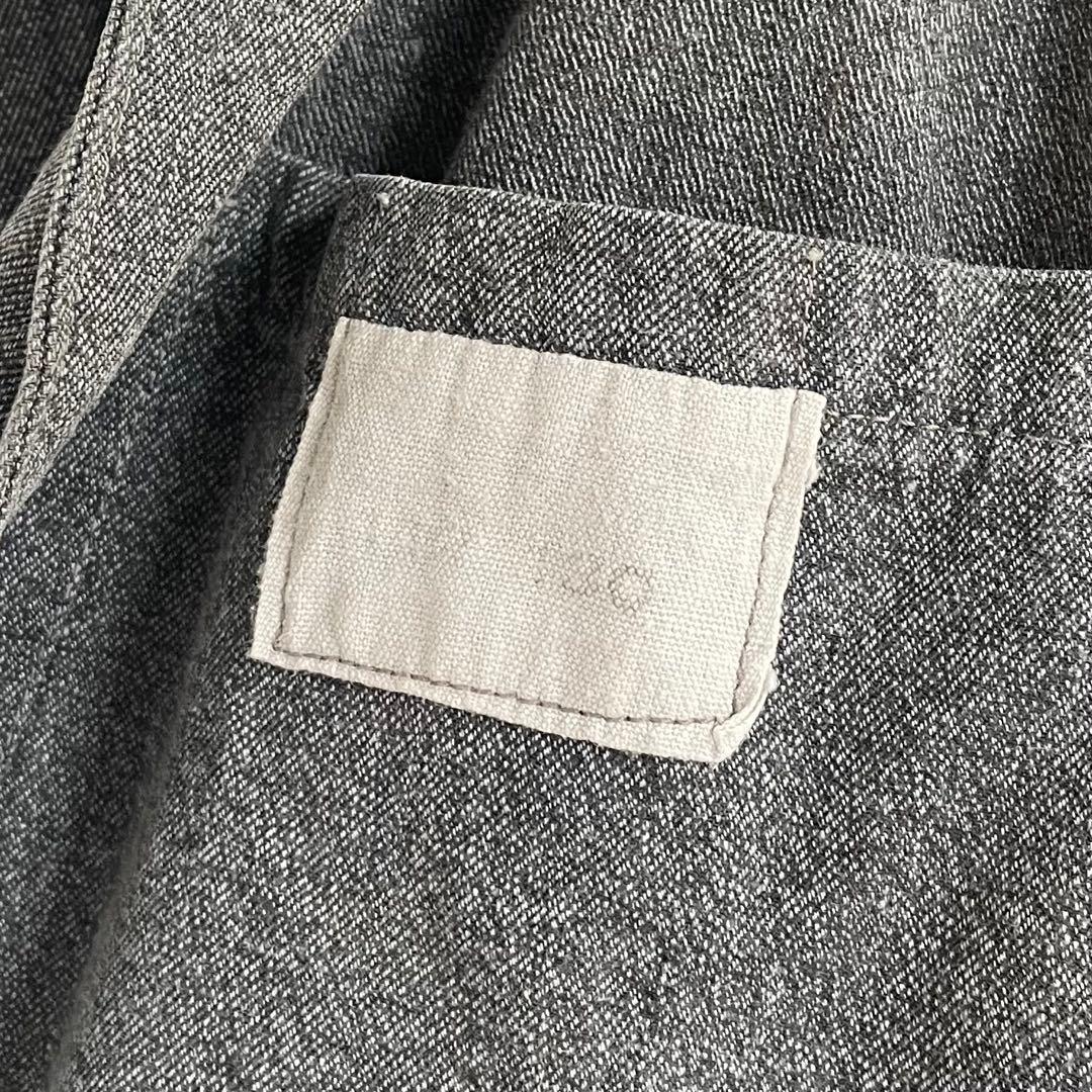 50s フレンチ ブラックシャンブレーコート ヴィンテージ ユーロ 古着