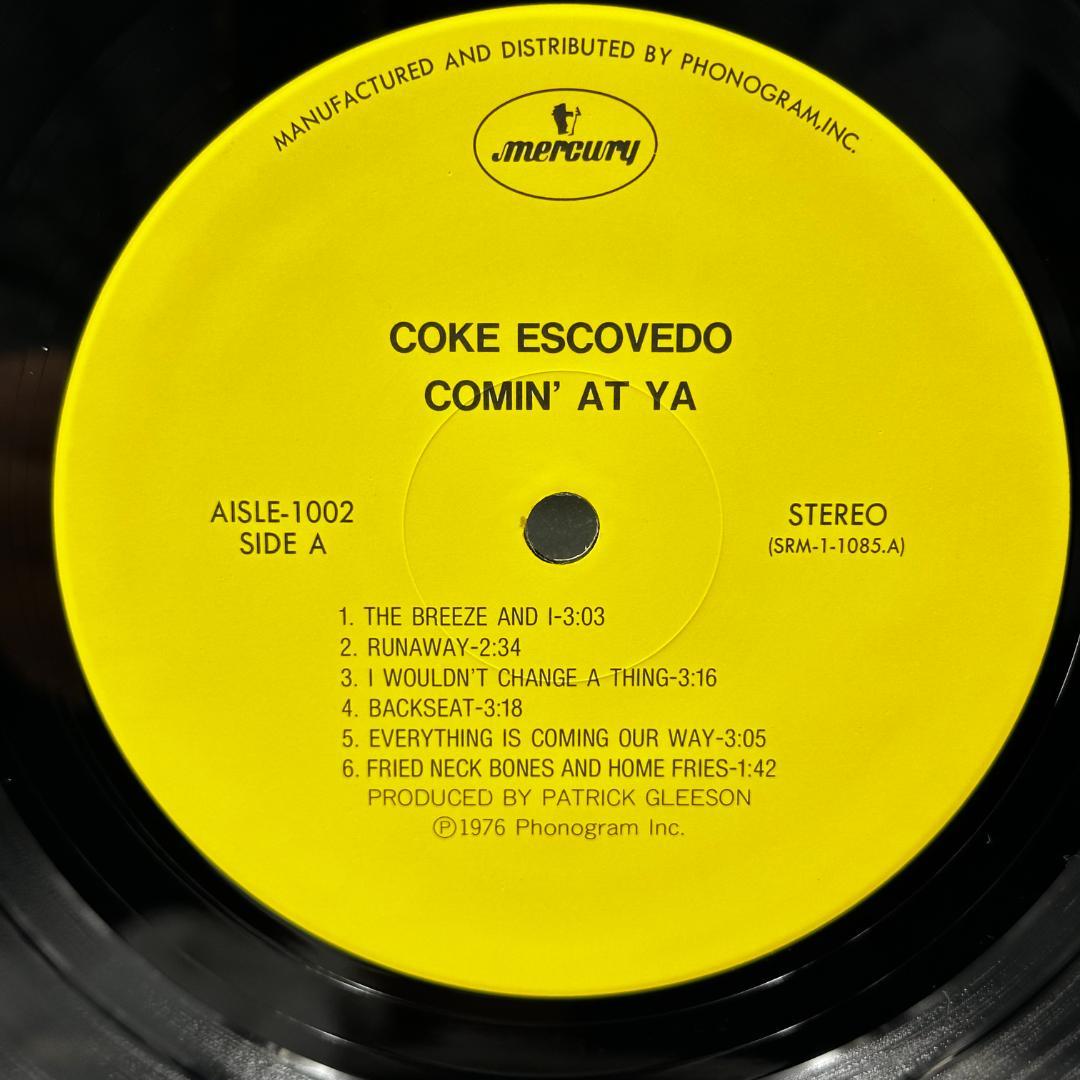 Coke Escovedo Comin' At Ya レコード フリー・ソウル