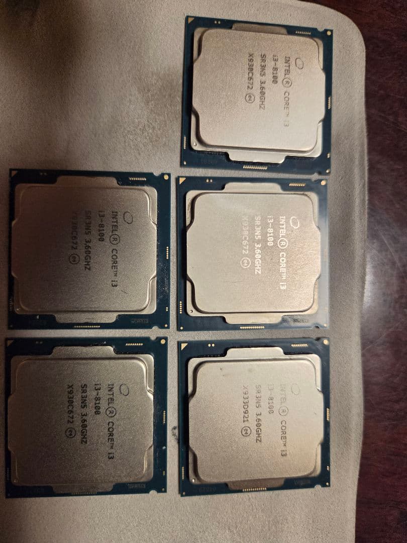 Intel Core CPU 8個セット i3-8100×5 i3-10100等