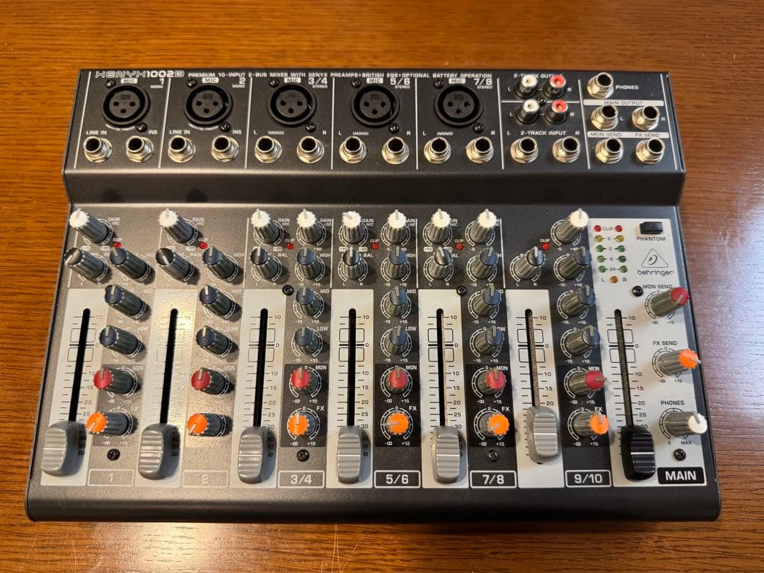 Behringer XENYX 1002B 電池駆動可
