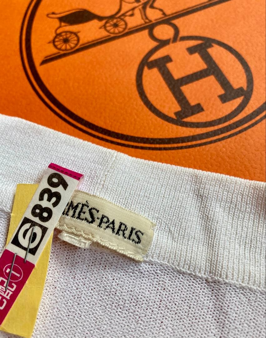 HERMES マルジェラ期　人気定番カーディガン　セリエボタン　クリーニング済