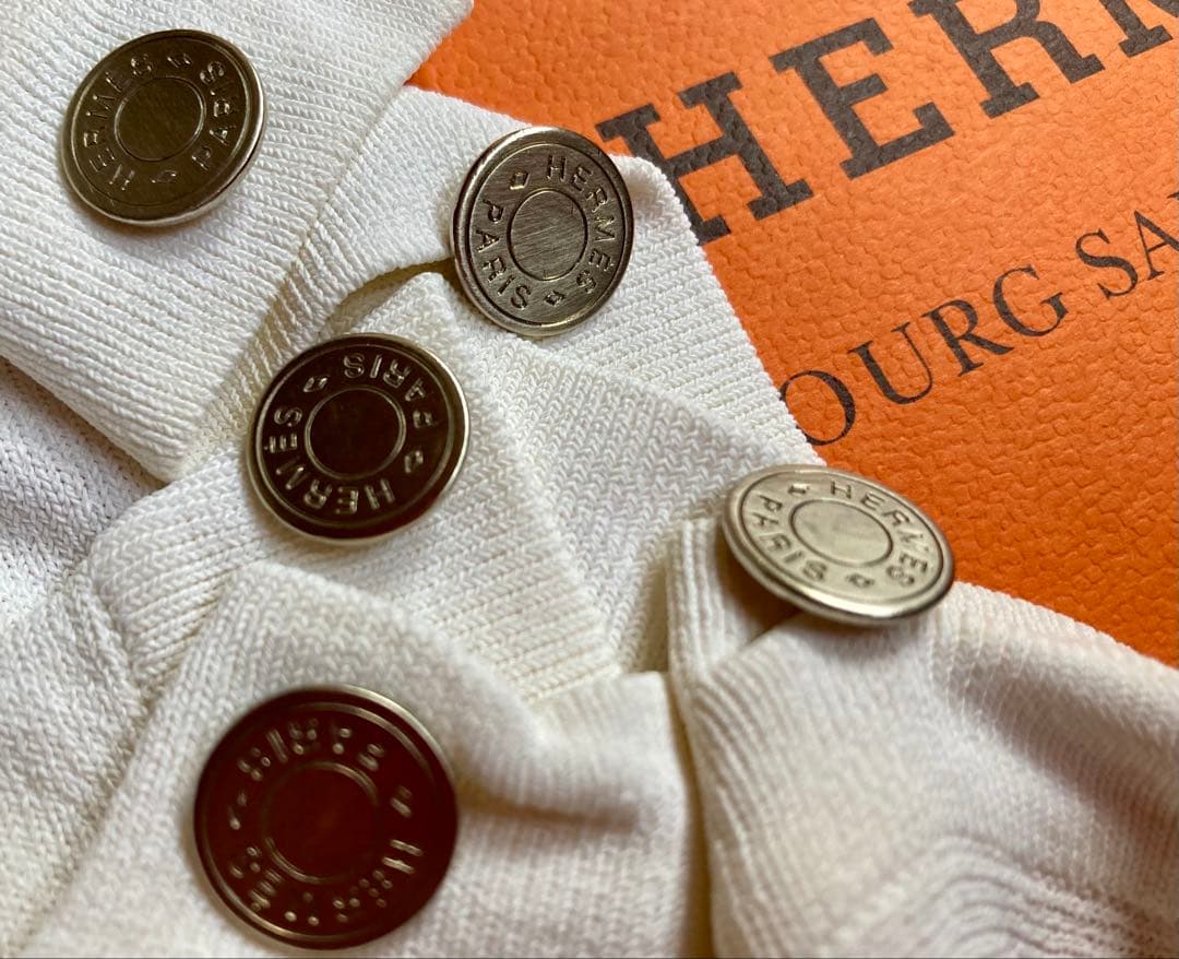 HERMES マルジェラ期　人気定番カーディガン　セリエボタン　クリーニング済