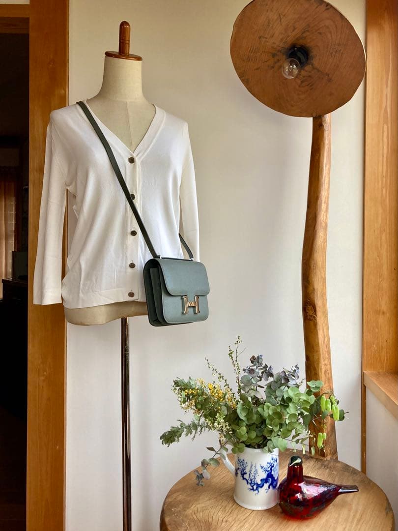 HERMES マルジェラ期　人気定番カーディガン　セリエボタン　クリーニング済