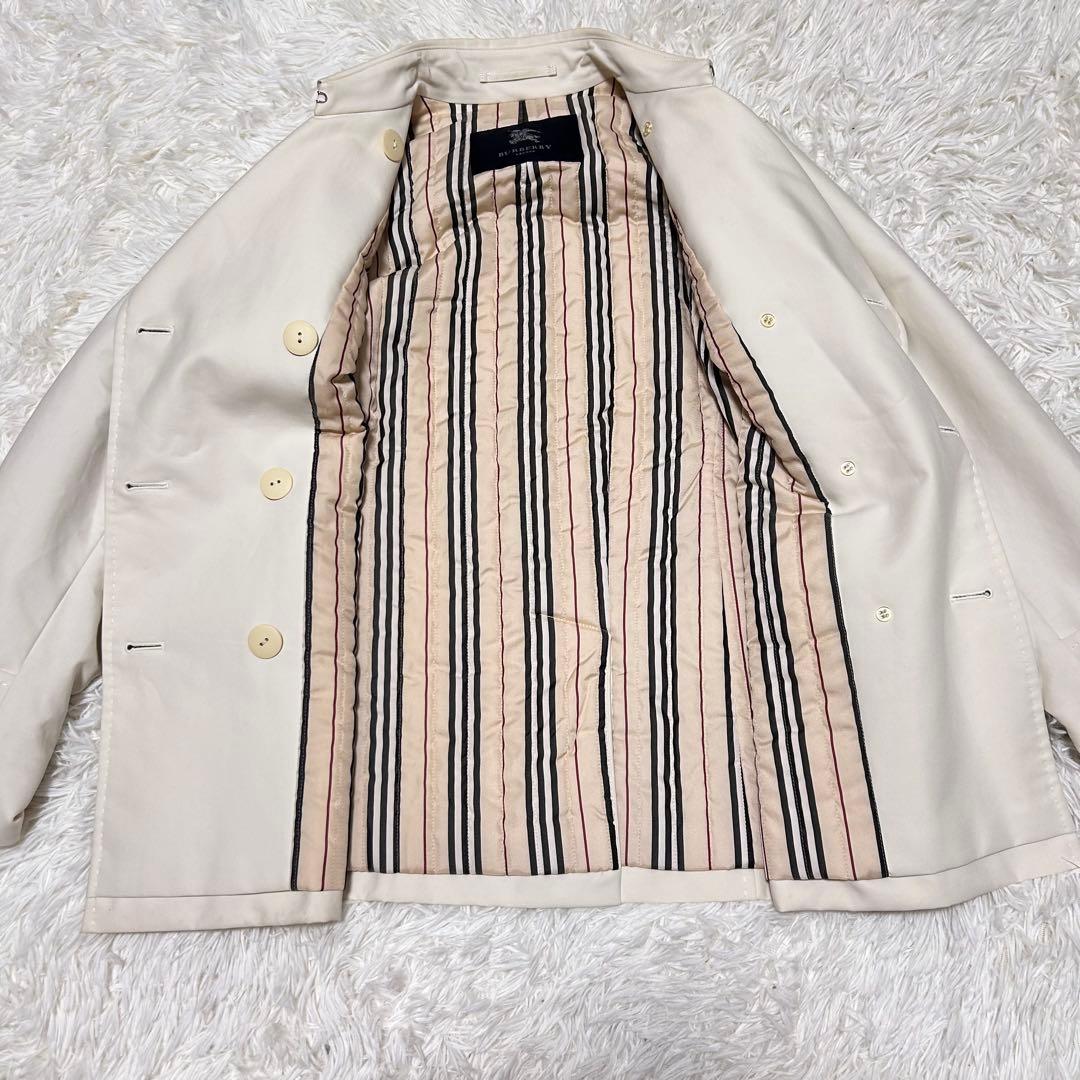 BURBERRY LONDON ショートコート アイボリー　裏地キルティング