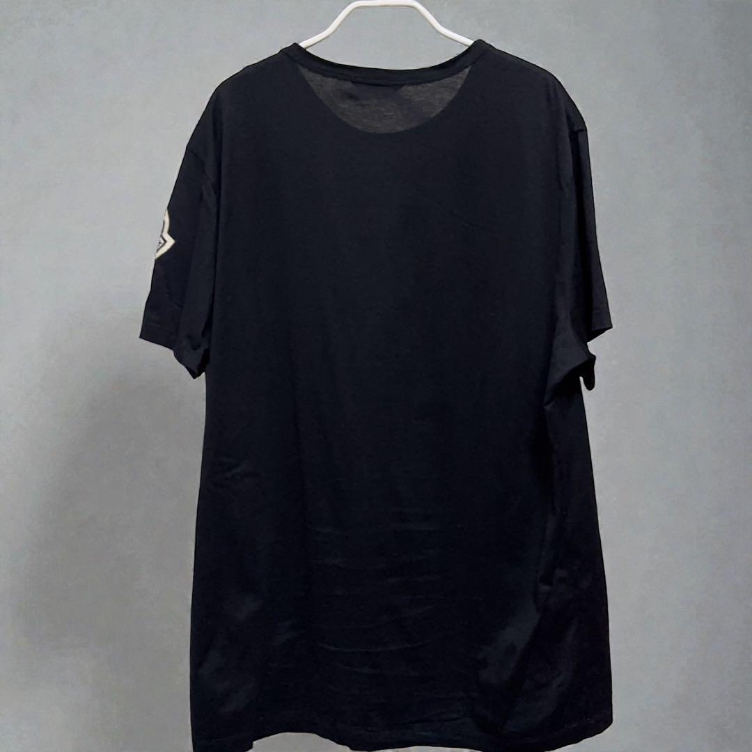 未使用級 MONCLER ブラックTシャツ 半袖 デカ ロゴ