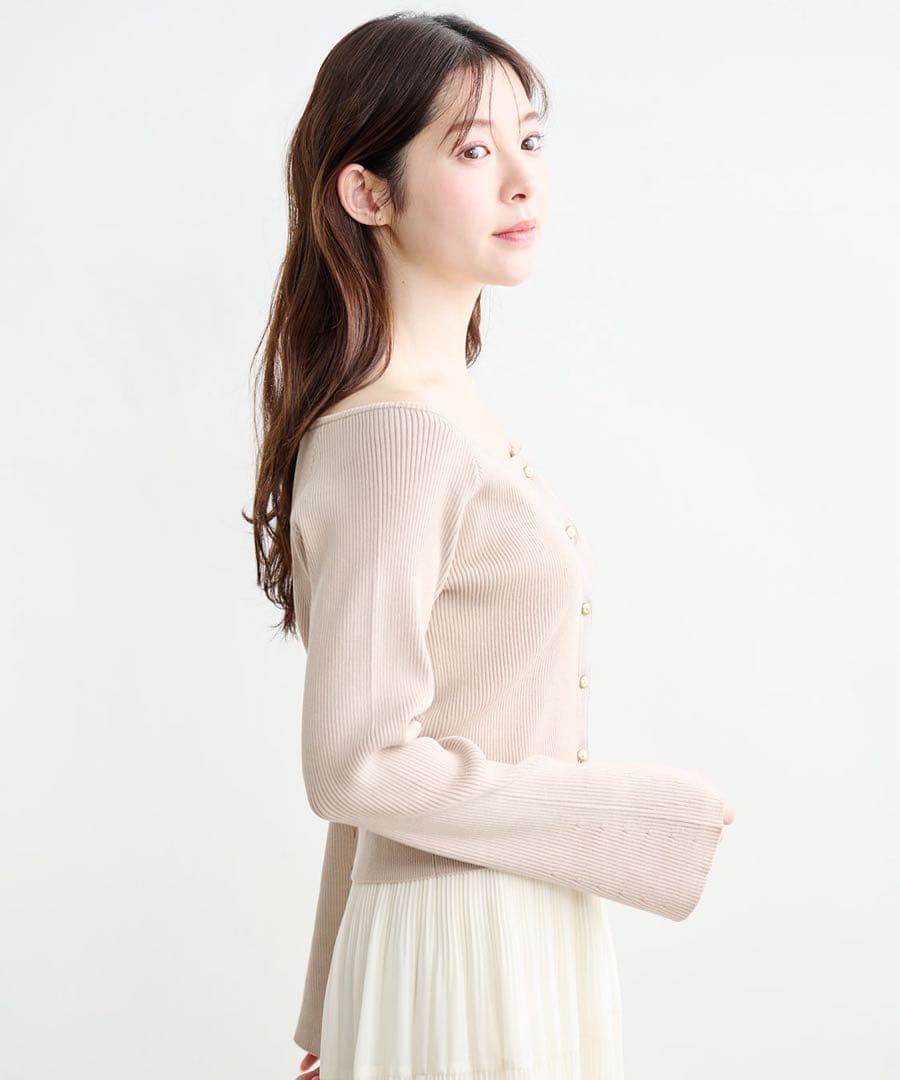 COCO DEAL ボートネック2WAYニット