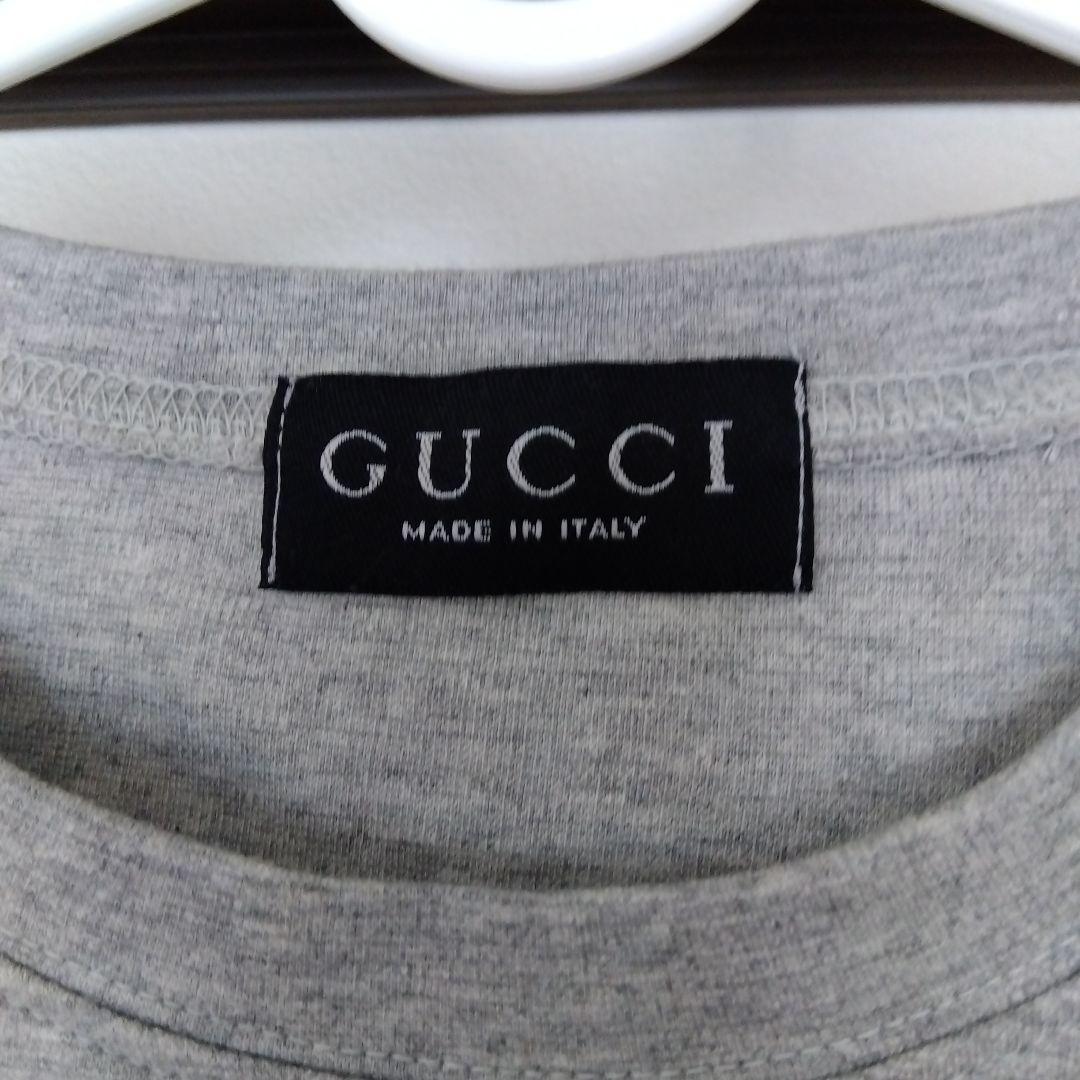 GUCCI グレー Tシャツ GGロゴ