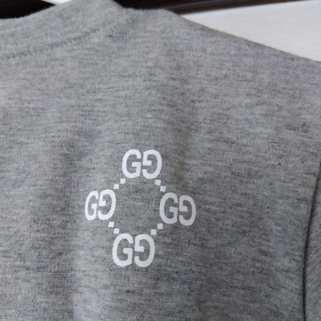 GUCCI グレー Tシャツ GGロゴ