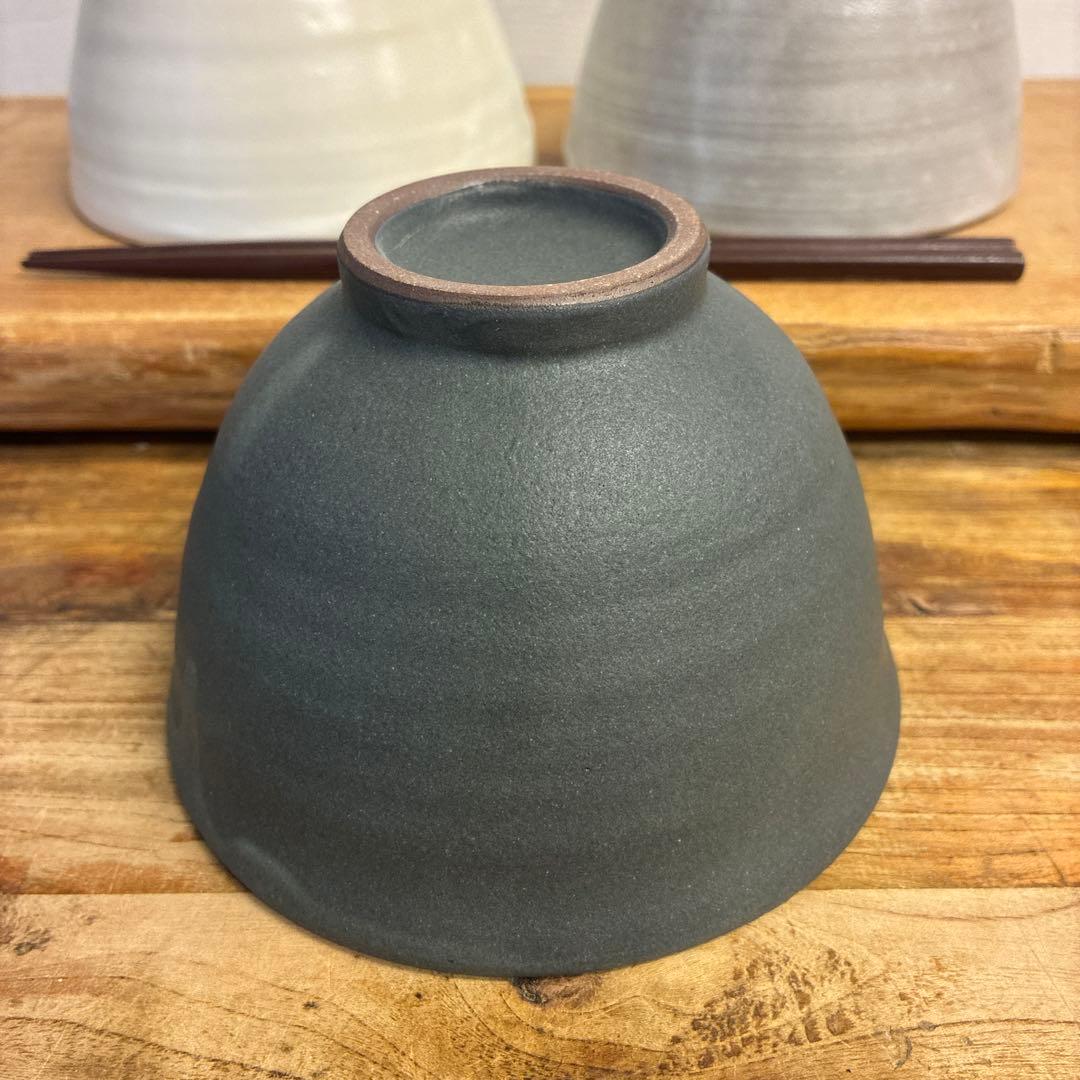 Kirakira新品　陶器　陶芸作家　深茶碗3個　451