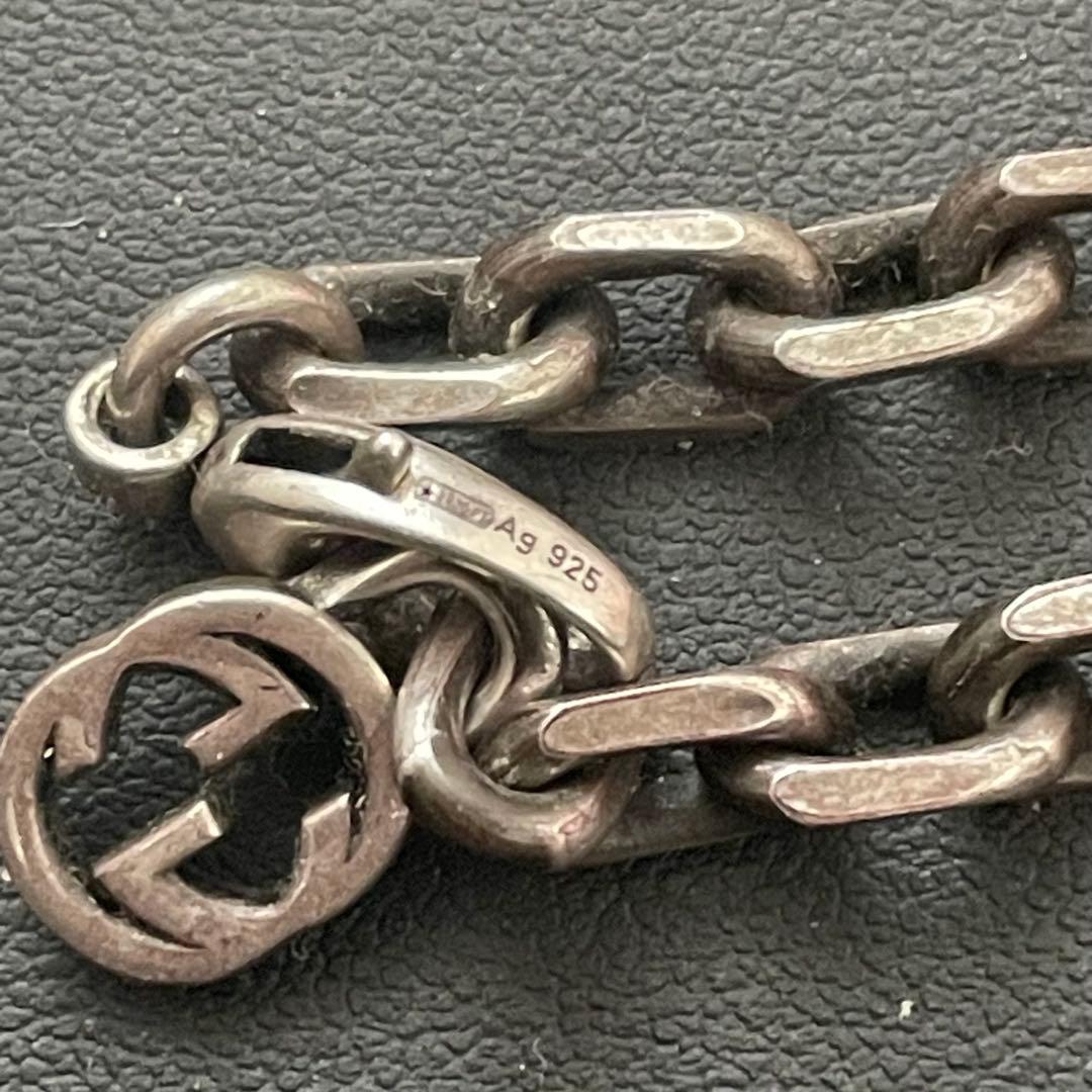 GUCCI インターロッキング ネックレス チェーン シルバー925 60cm