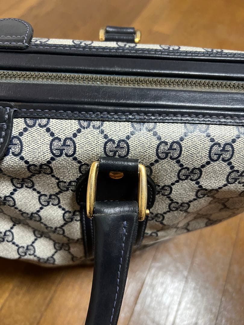 【GUCCI】ボストンバッグ　GGスプリーム シェリーライン