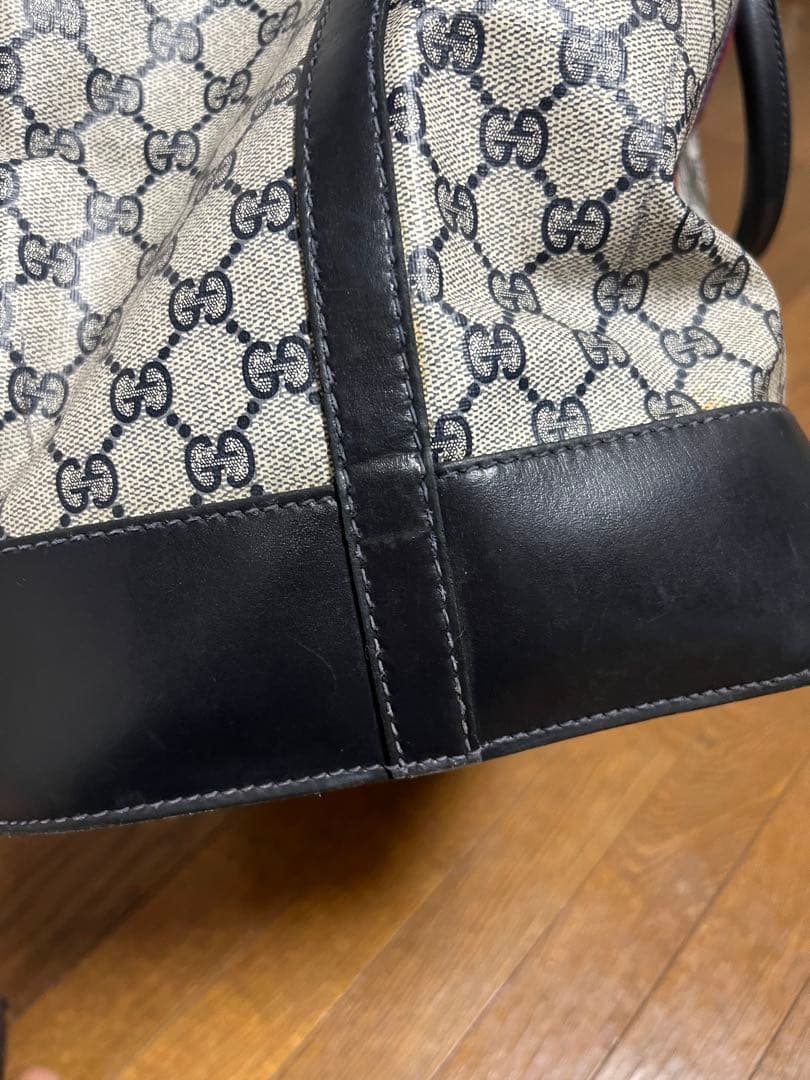 【GUCCI】ボストンバッグ　GGスプリーム シェリーライン