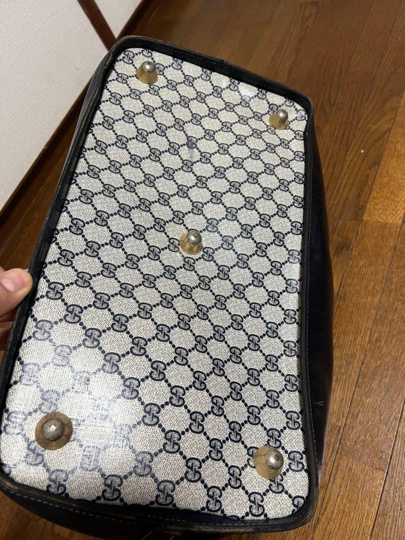 【GUCCI】ボストンバッグ　GGスプリーム シェリーライン