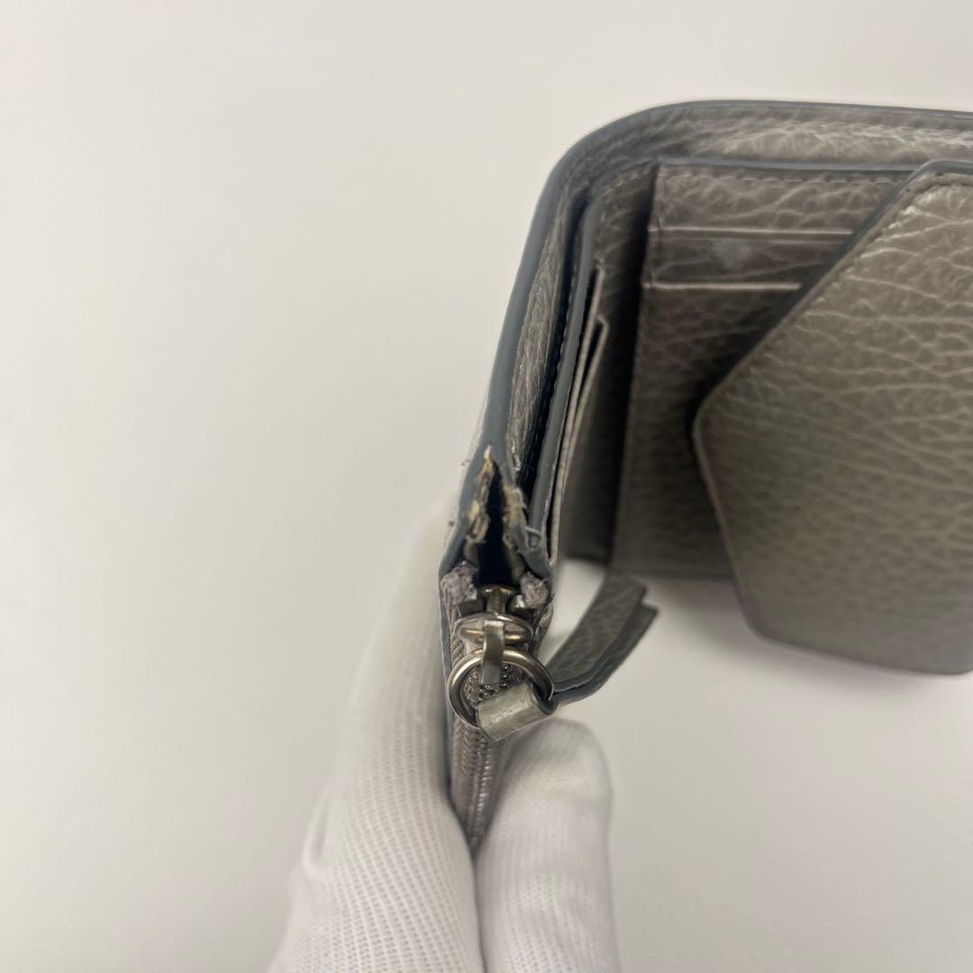 Maison Margiela 二つ折り財布 ステッチ コンパクト レザー