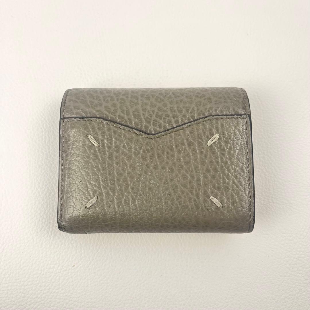 Maison Margiela 二つ折り財布 ステッチ コンパクト レザー