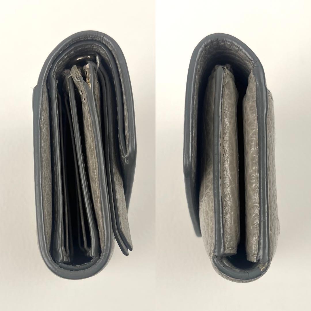 Maison Margiela 二つ折り財布 ステッチ コンパクト レザー