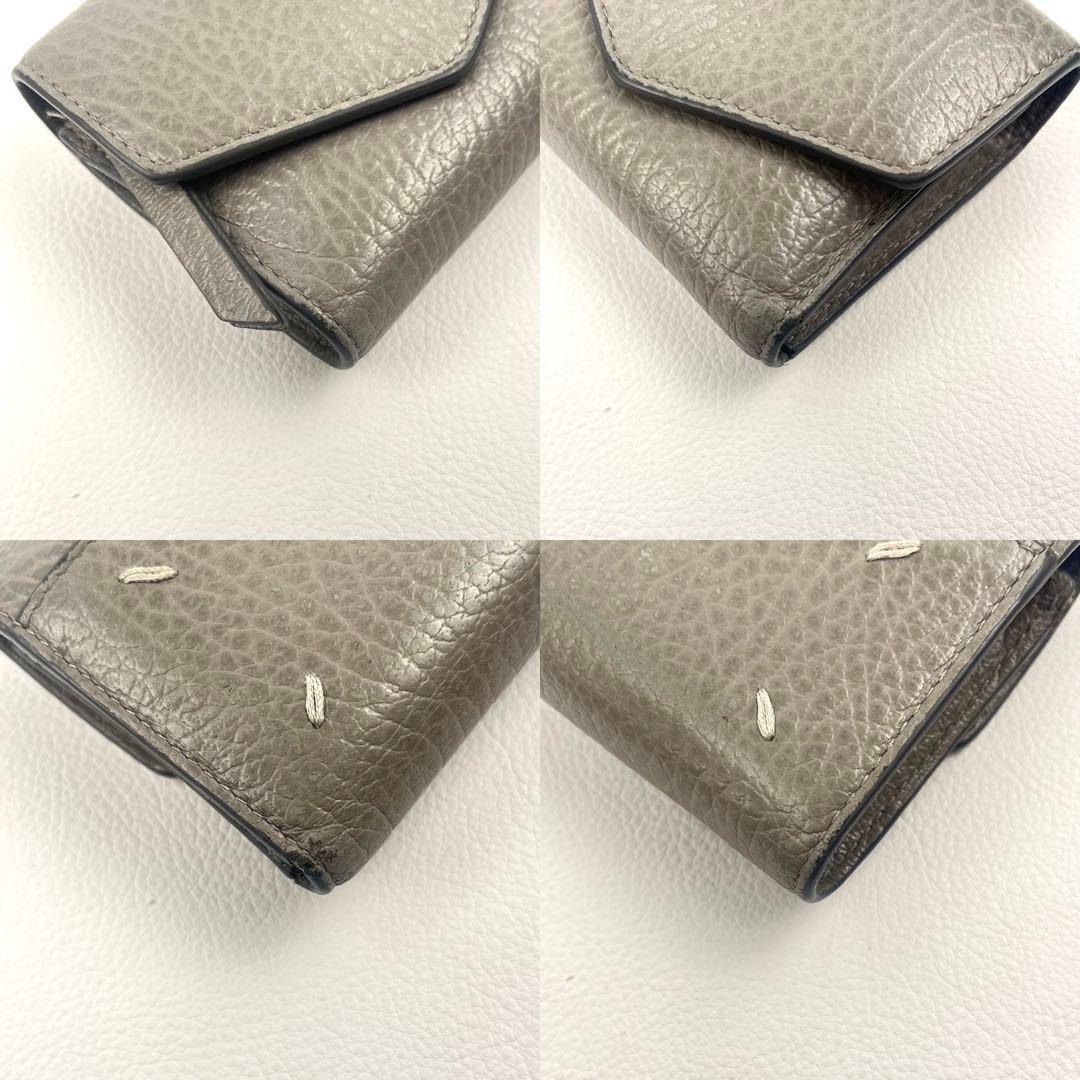 Maison Margiela 二つ折り財布 ステッチ コンパクト レザー
