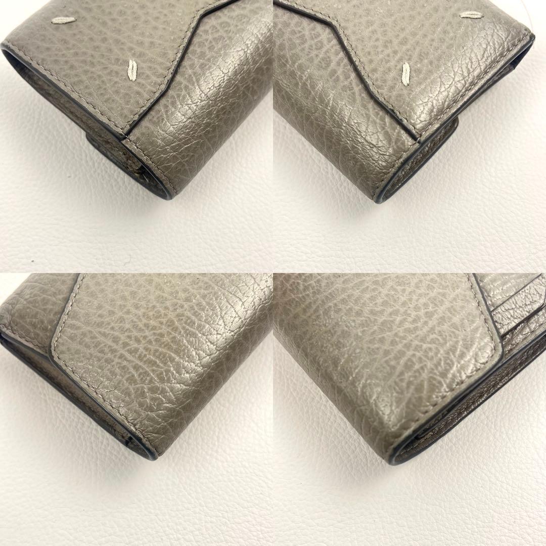 Maison Margiela 二つ折り財布 ステッチ コンパクト レザー