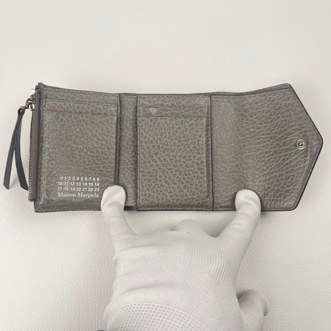 Maison Margiela 二つ折り財布 ステッチ コンパクト レザー