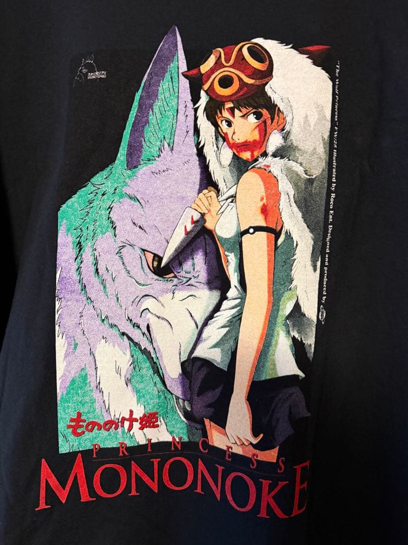 Studio ghibli tシャツ bootleg XL もののけ姫 アニメ