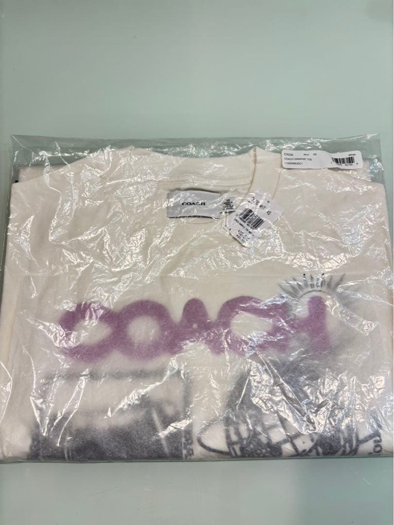 ビリたけ【新品本物】COACHコーチグラフィックTシャツオーガニックコット