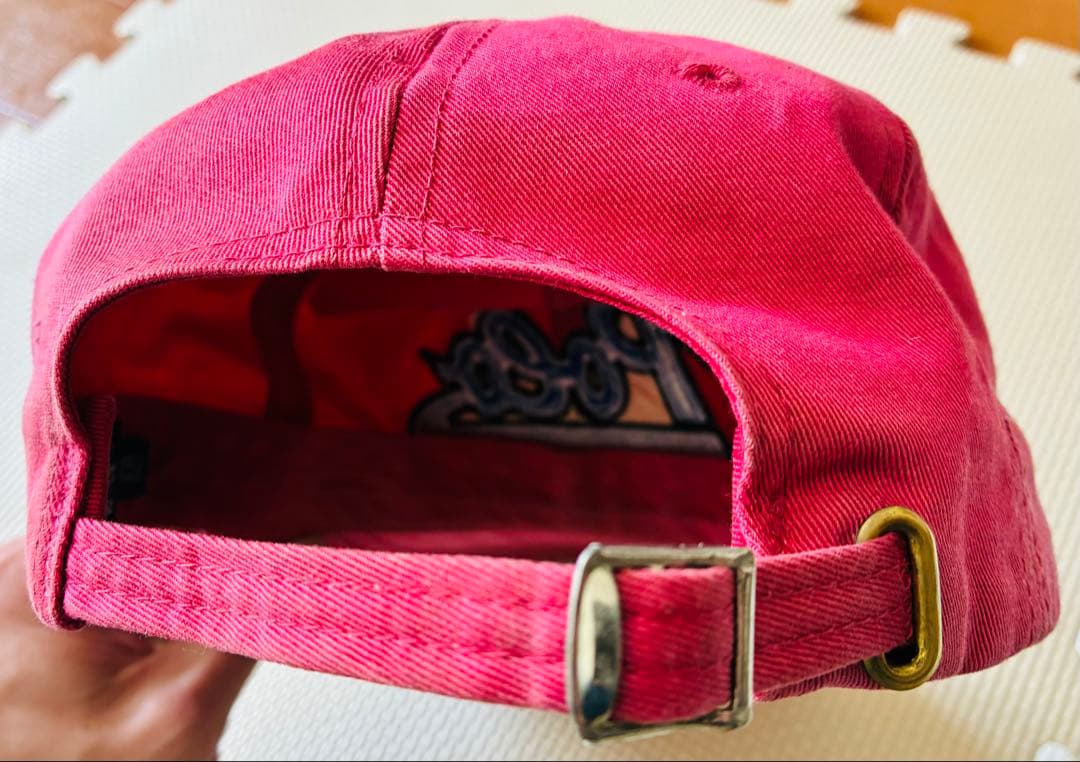 や*み様 Ralph Lauren ピンク　スクリプト　キャップ　90s USA