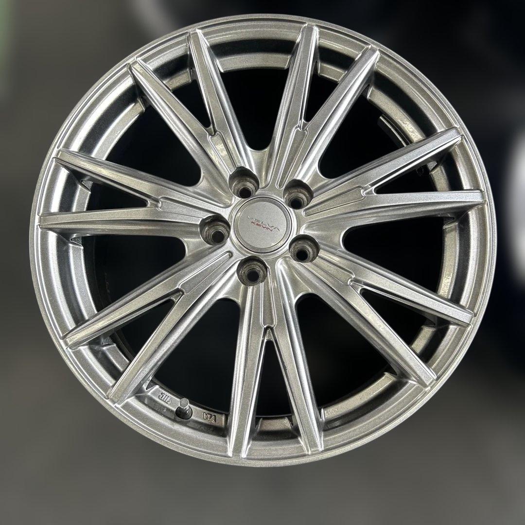 中古アルミ17X7.0　PCD100　ヴェルヴァケヴィン　プリウス、スバルXV等
