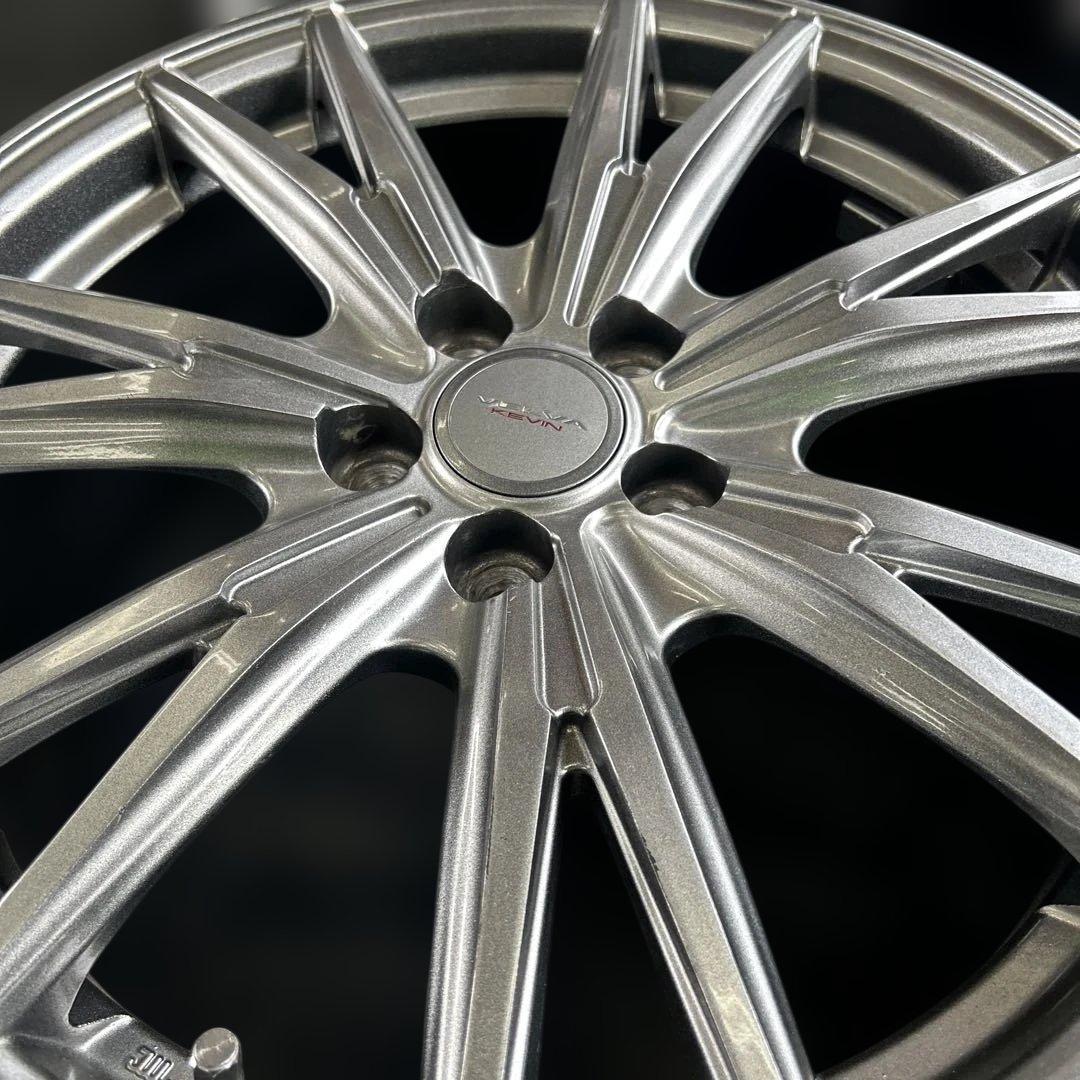 中古アルミ17X7.0　PCD100　ヴェルヴァケヴィン　プリウス、スバルXV等
