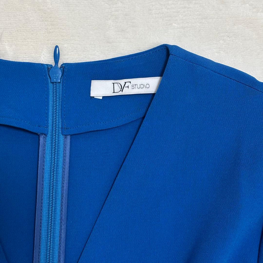 DVF ラップワンピース ブルー サイズ2 ダイアンフォンファステンバーグ