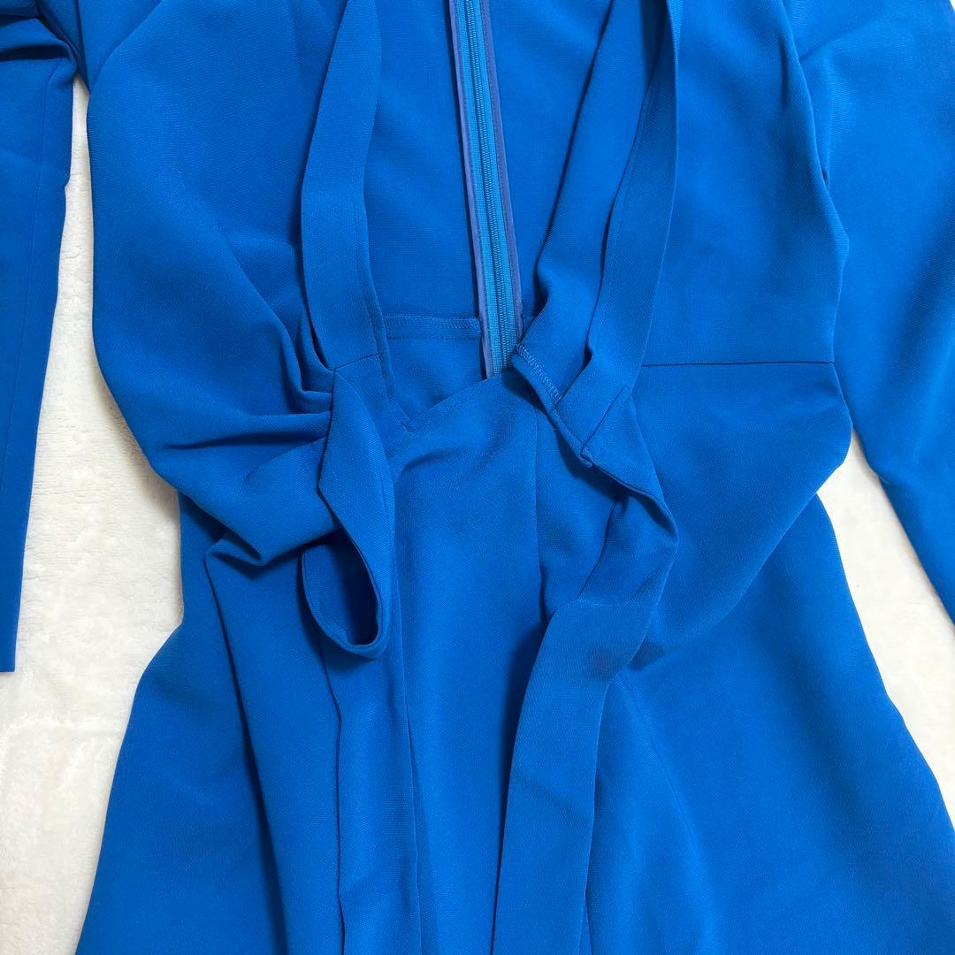DVF ラップワンピース ブルー サイズ2 ダイアンフォンファステンバーグ